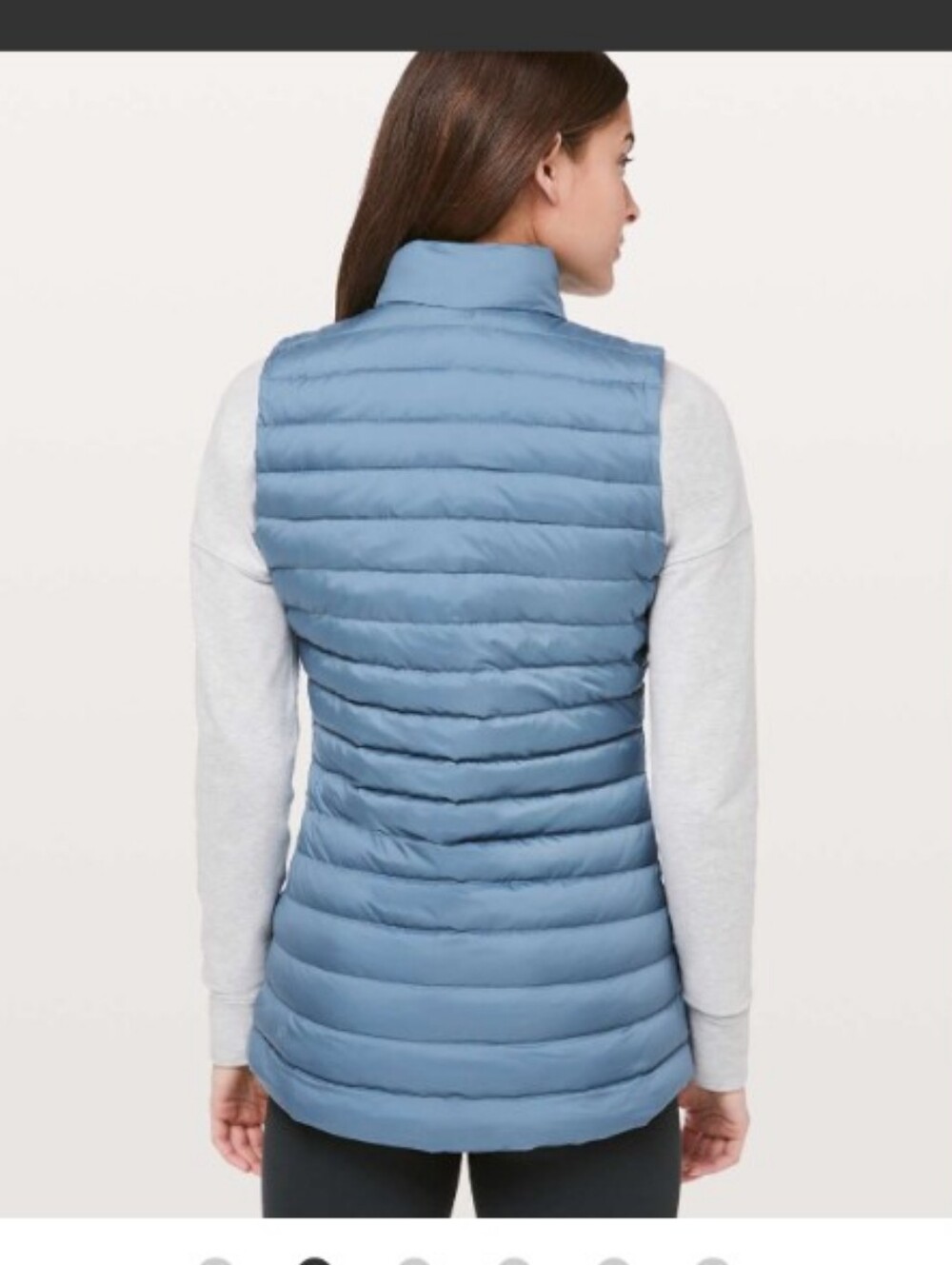 Lululemon Pack It Down Again Vest Utility Blue Goose Down Size 4 W4AXFS - Picture 2 of 11
